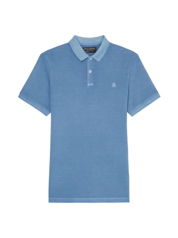 Marc O'Polo Poloshirt Piqué shaped in wedgewood