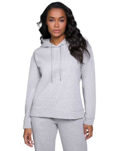 Gina Laura Hoodie-Shirt in grau melange