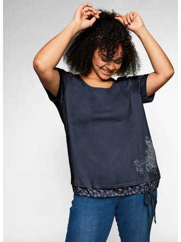 sheego T-Shirt in marine