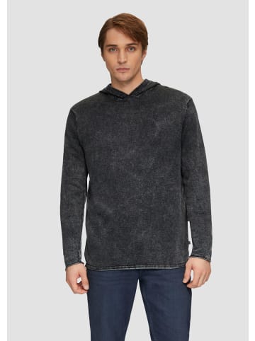 QS Strickpullover langarm in Schwarz