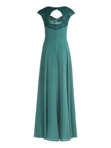 Vera Mont Abendkleid mit Pailletten in Dark Emerald