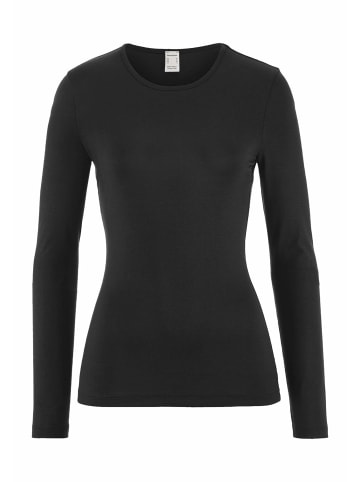 Hessnatur Longsleeve in schwarz