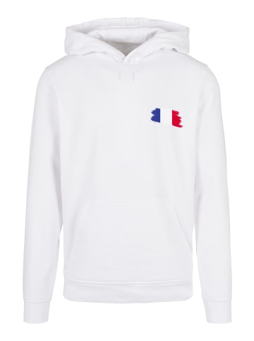 F4NT4STIC Basic Hoodie France Frankreich Flagge Fahne in weiß