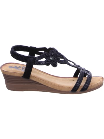 2GO FASHION Keilsandalette in schwarz