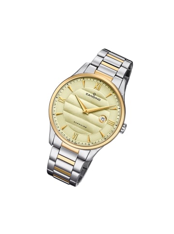 Candino Analog-Armbanduhr Candino Classic silber, gold groß (ca. 41mm)