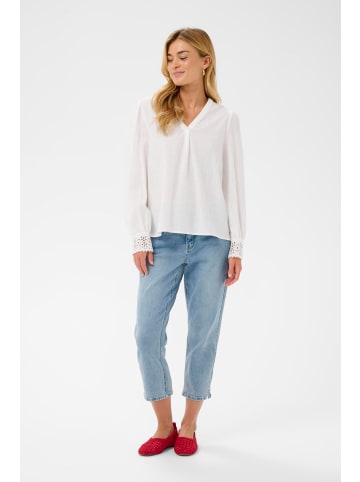 Cream Langarm-Bluse CRDelia Regular fit in Snow White