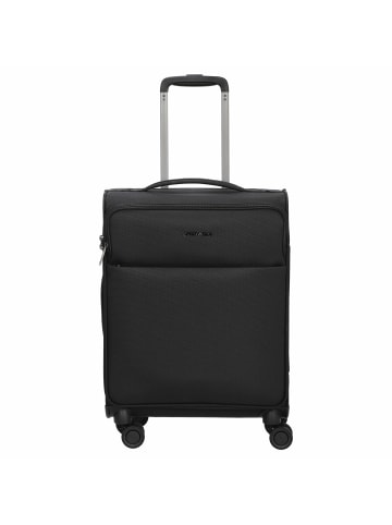 Stratic Light + -4-Rollen-Kabinentrolley 55 cm (dark red) in schwarz