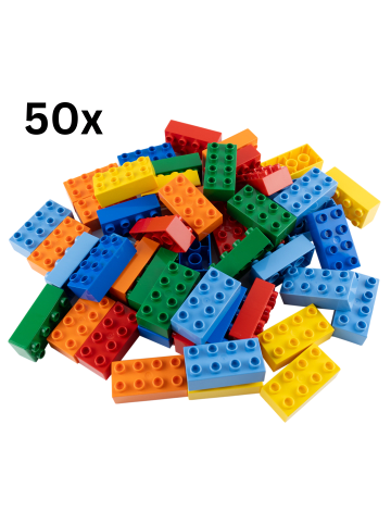 LEGO DUPLO® 2x4 Bausteine Bunt 3011 50x Teile - ab 18 Monaten in multicolored