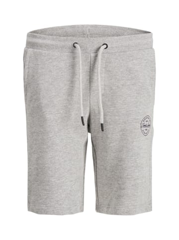 JACK & JONES Junior Sporthose kurz JJI SHARK JJSWEAT SHORTS in light grey melange