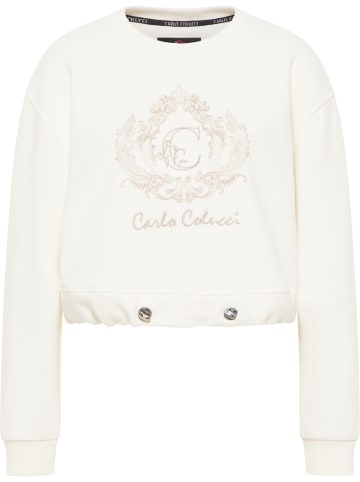 Carlo Colucci Sweatshirt De Bacco in Weiß