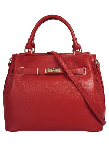 Samantha Look Handtasche echt Leder in rot
