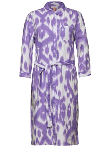 Street One Leinenkleid mit Print in Violett