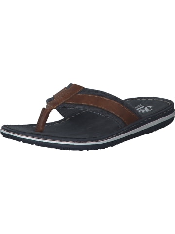 rieker Zehentrenner in peanut/navy