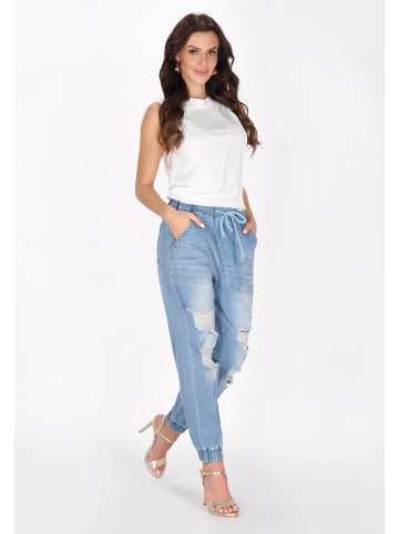 faina Women Pants in blue