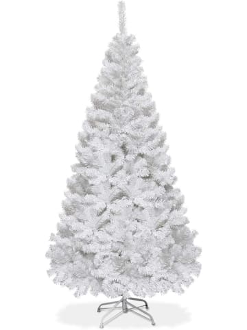 COSTWAY Künstlicher Weihnachtsbaum in Weiß