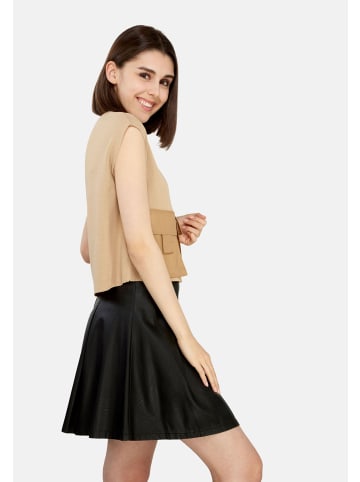 TOOCHE Top "Taschen Top" in beige