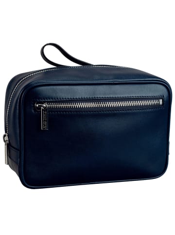 Leonhard Heyden Montreal Kulturbeutel Leder 25 cm in navy