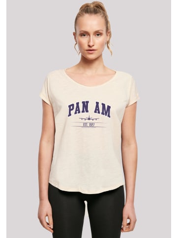 F4NT4STIC Long Cut T-Shirt Pan Am College Est 1927 in Whitesand