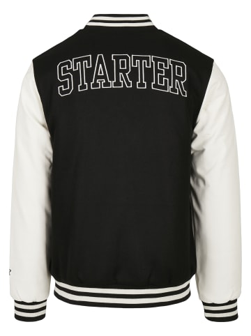STARTER College Jacket in black/white