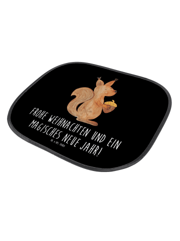 Mr. & Mrs. Panda Auto Sonnenblende Eichhörnchen Weihnachten mit ... in Schwarz