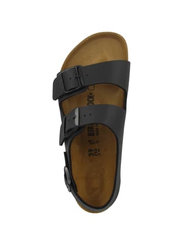 Birkenstock Sandale Milano Birko-Flor normal in schwarz