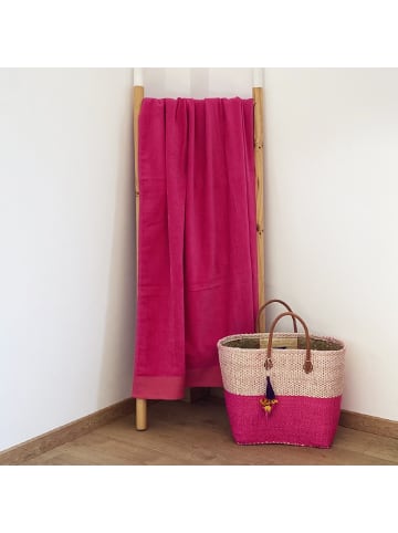 Le Comptoir de la Plage Strandtuch "Shady Fuchsia" in Rosa