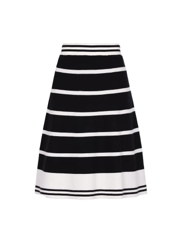 DreiMaster Maritim Skirt in black white stripe