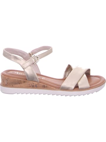 Tamaris Keilsandalette in gold