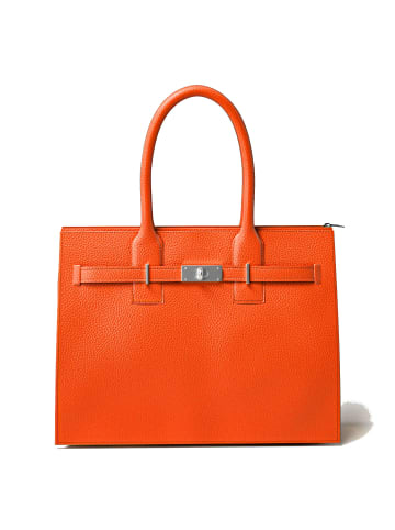 Kmisso Henkeltasche Echt Leder in Papaya