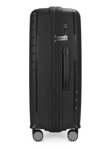 Hauptstadtkoffer TXL - Koffer Check-In Reisekoffer Trolley Aufgabegepäck TSA 73 L in Schwarz