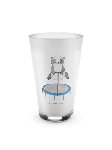 Mr. & Mrs. Panda Glas Panda Trampolin springen ohne Spruch in Transparent