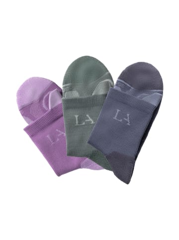 LASCANA ACTIVE Wandersocken in 1x grün, 1x beere, 1x jeans