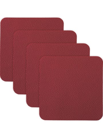 Erwin Müller Untersetzer 4er-Pack Lagoa in bordeaux