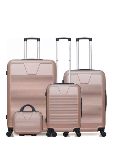 WAVE PARIS 4 tlg. Kofferset SELENGA-C in Rosa (95L/64L/37L/9L)