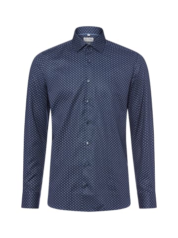 OLYMP  Hemd in marine weiß