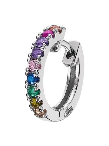 LOTUS silver Ohrringe Silber 925 Sterling Silber Zirkoniastein Creolen