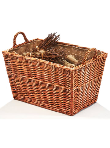 kobolo Kaminholzkorb WEIDENECK24 in Braun