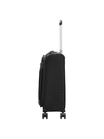 D&N Travel Line 9504 - 4-Rollen-Kabinentrolley S 55 cm (dark red) in schwarz