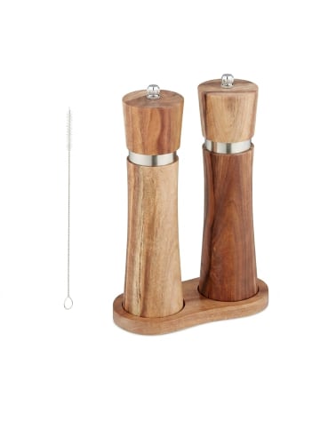 relaxdays 4-tlg. Salz- und Pfeffermühle Set