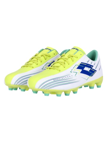 Lotto Fußballschuhe Solista 700 VIII FG in BPB All White/Surf The Web/Sunny Lime