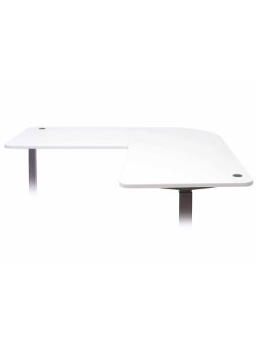 MCW Tischplatte D40 für Eck-Schreibtisch 90°, Weiß