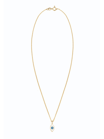 Elli Halskette 925 Sterling Silber Evil Eye in Gold