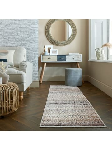 KADIMA DESIGN Geometrischer Wohnzimmer-Teppich in Naturfarben in Naturfarben