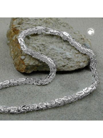 Gallay Kette 6mm Königskette vierkant glänzend Silber 925 60cm in silber