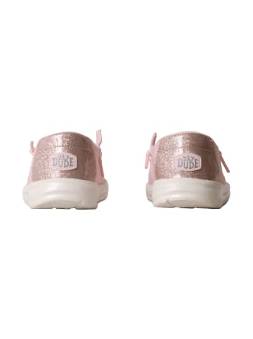 Hey Dude Wendy Y Sparkle Surprise – Schnürmokassins für Kinder Rose