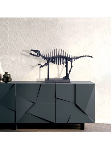 FineBuy Figur in Schwarz / Aluminium / 62x12x33