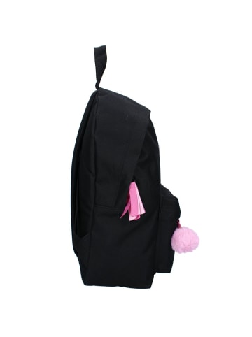 Barbie Kinder Rucksack Schwarz | Barbie | 38 x 26 x 15 cm | mit Front-Tasche