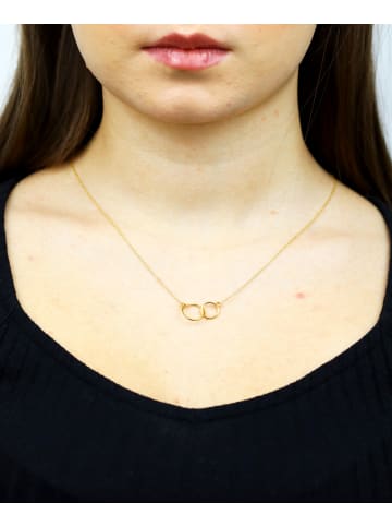 Diamant L'éternel Halskette aus 375 Gelbgold