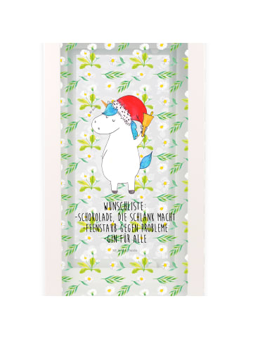 Mr. & Mrs. Panda Laterne Einhorn Weihnachtsmann mit Spruch in Transparent