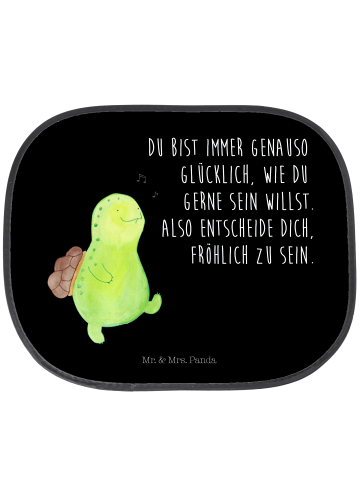 Mr. & Mrs. Panda Sonnenschutz Auto Schildkröte Pfeifen mit Spruch in Schwarz